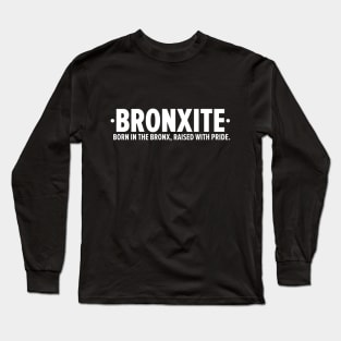 Bronxites Typography Tee – Embrace the Bronx Spirit Long Sleeve T-Shirt